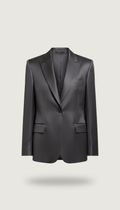 Silk tailored blazer with satin lining