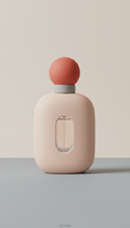 Porcelain glass perfume bottle with magnetic cap